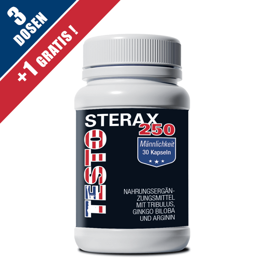 Testosterax - 3 Dosen + 1 Gratis